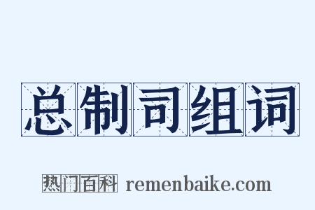 总制司组词是什么意思的图片